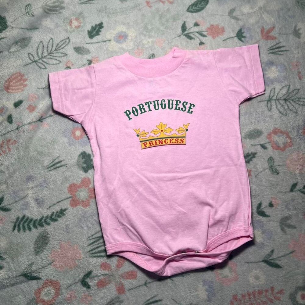 Rabbit Skins Vintage Portuguese Princess Baby Onesie 12 Months - Retro Y2K 90s